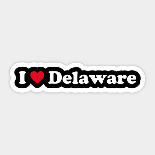 I ❤️ Delaware Sticker